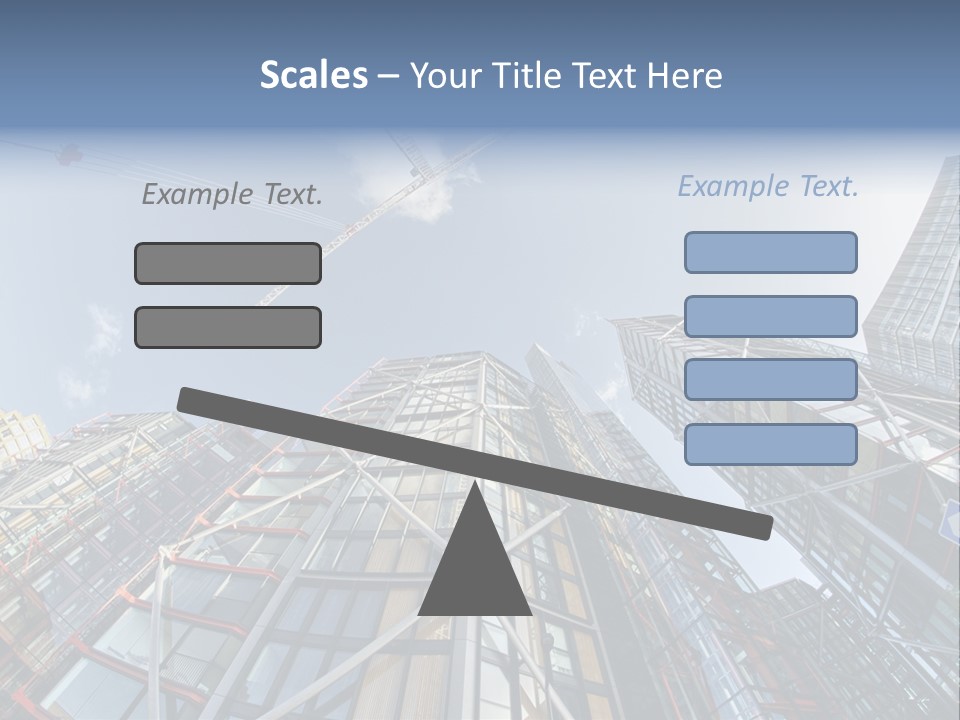 Built Twilight Skyscraper PowerPoint Template