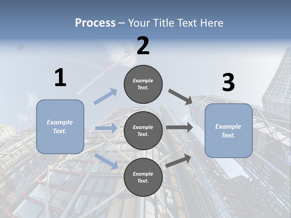 Built Twilight Skyscraper PowerPoint Template