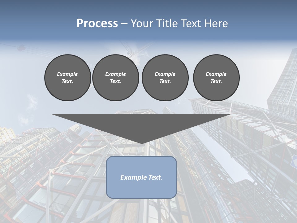 Built Twilight Skyscraper PowerPoint Template