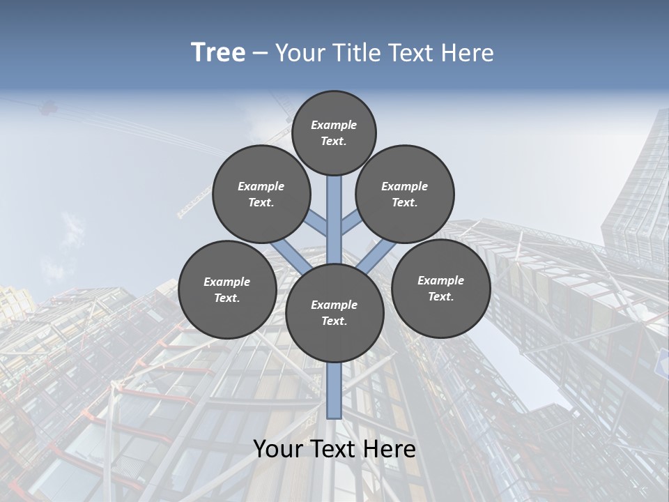 Built Twilight Skyscraper PowerPoint Template