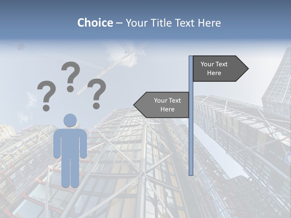 Built Twilight Skyscraper PowerPoint Template