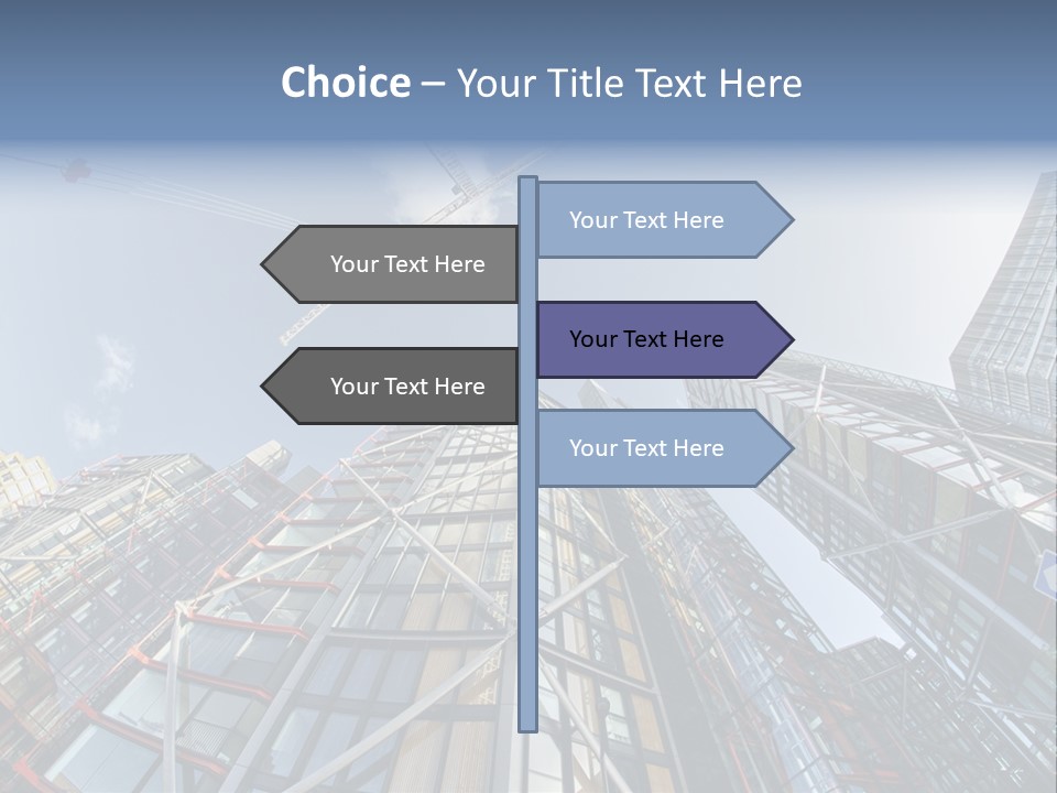 Built Twilight Skyscraper PowerPoint Template
