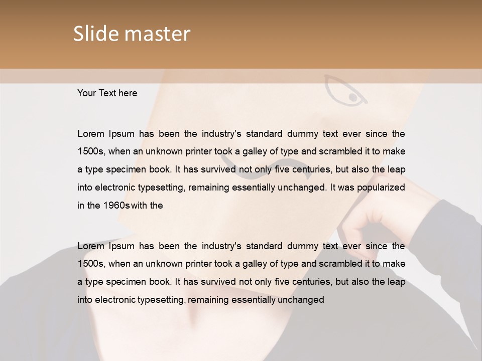 Ho Hum Masquerading Boredom PowerPoint Template