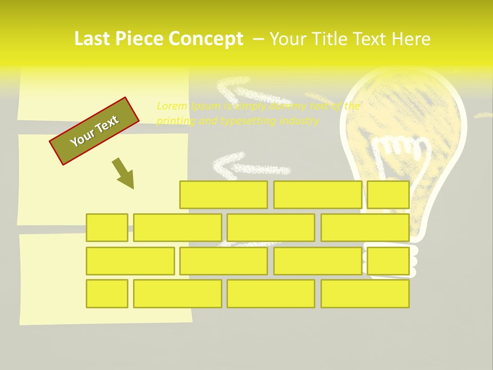 Three Creativity Lamp PowerPoint Template