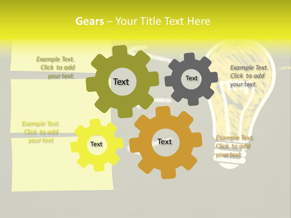 Three Creativity Lamp PowerPoint Template