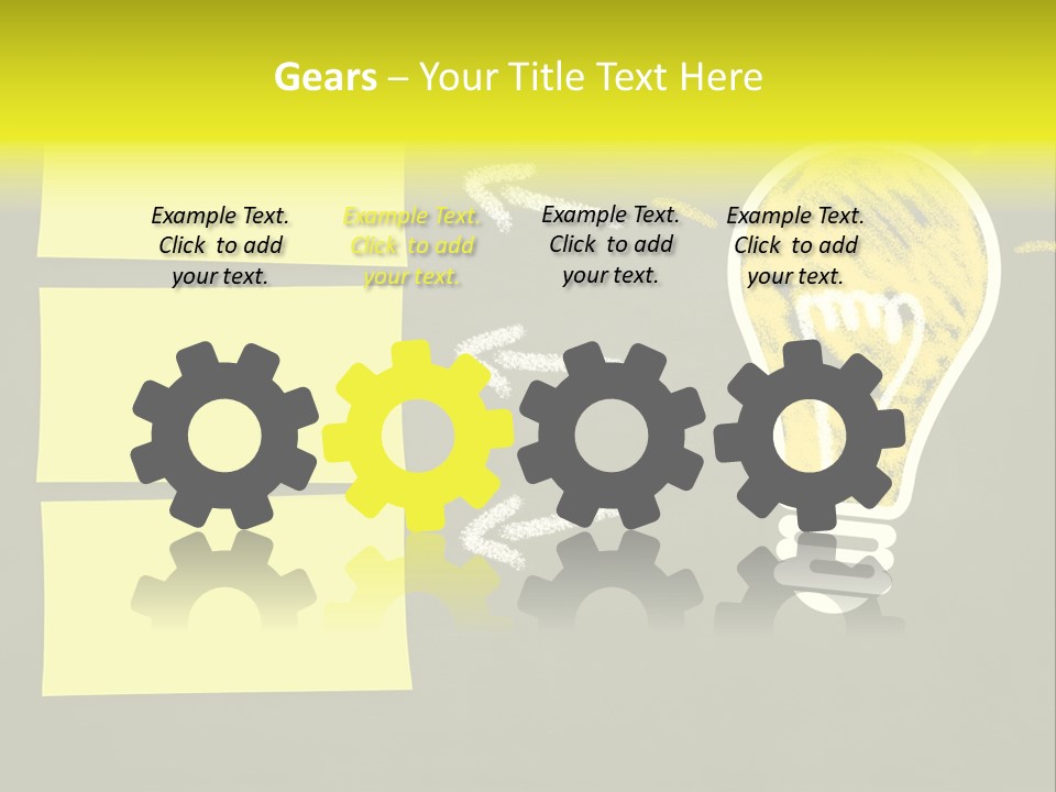 Three Creativity Lamp PowerPoint Template