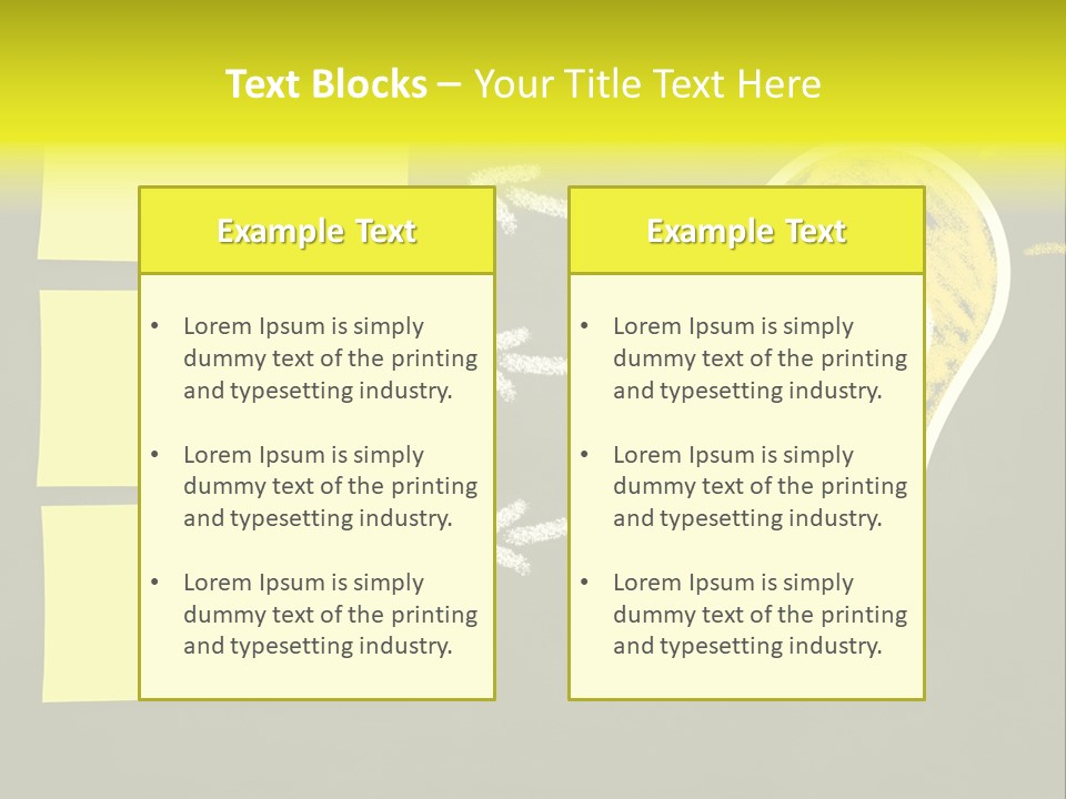 Three Creativity Lamp PowerPoint Template