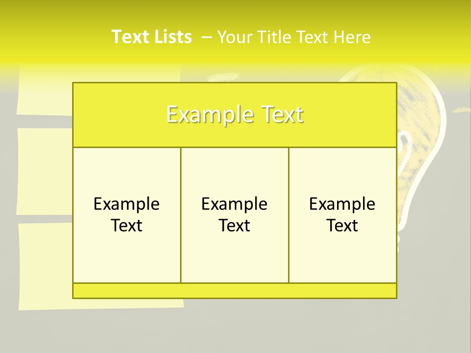 Three Creativity Lamp PowerPoint Template
