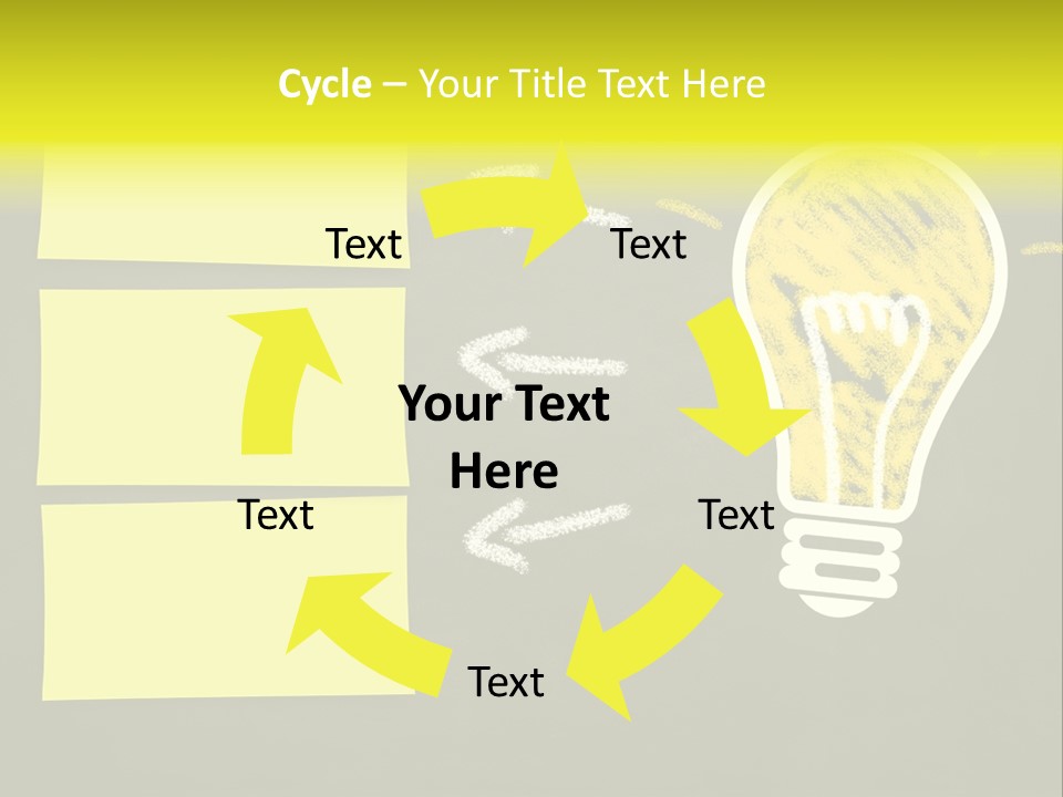 Three Creativity Lamp PowerPoint Template