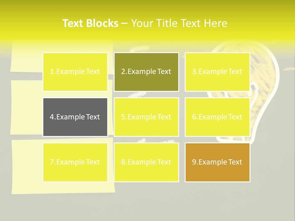 Three Creativity Lamp PowerPoint Template