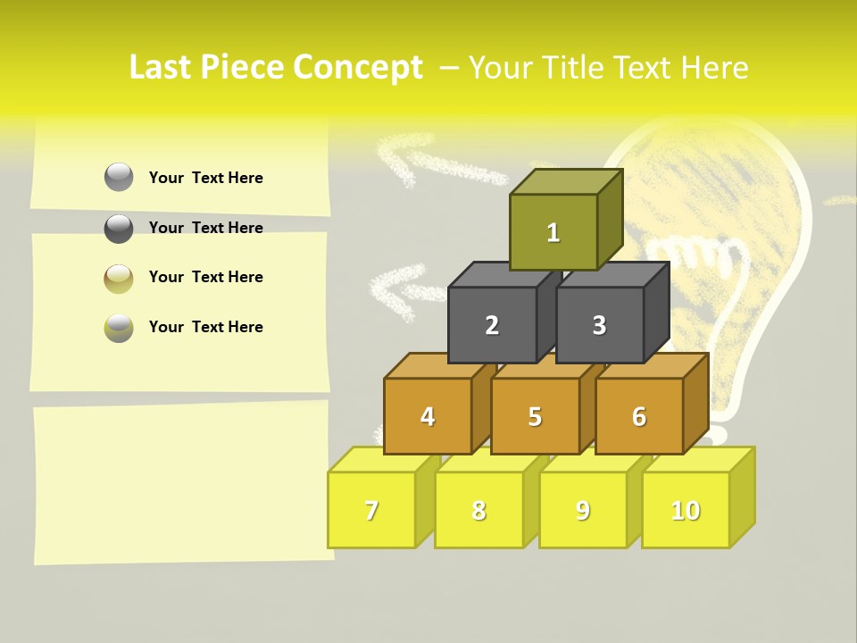 Three Creativity Lamp PowerPoint Template