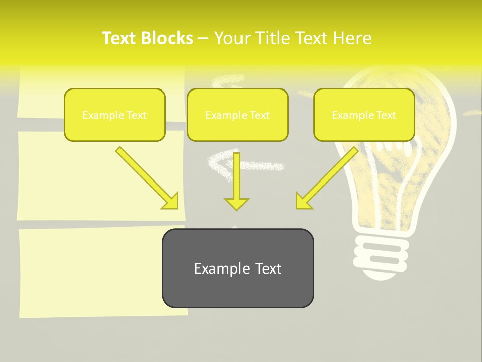 Three Creativity Lamp PowerPoint Template