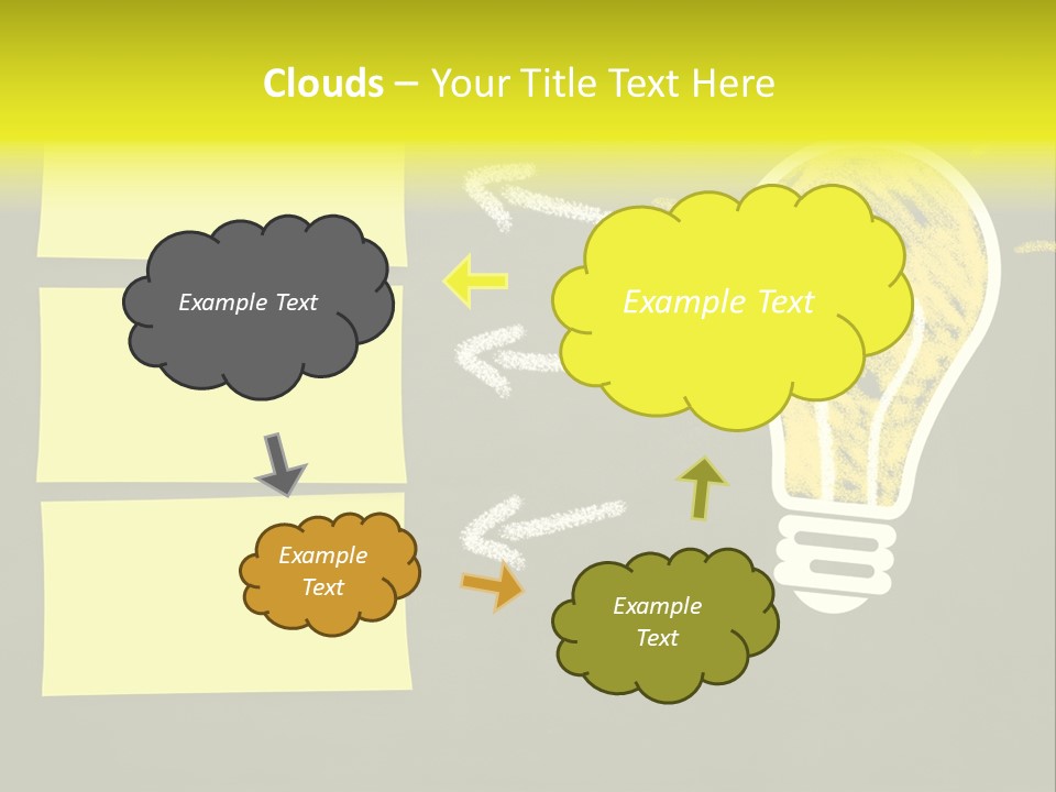 Three Creativity Lamp PowerPoint Template
