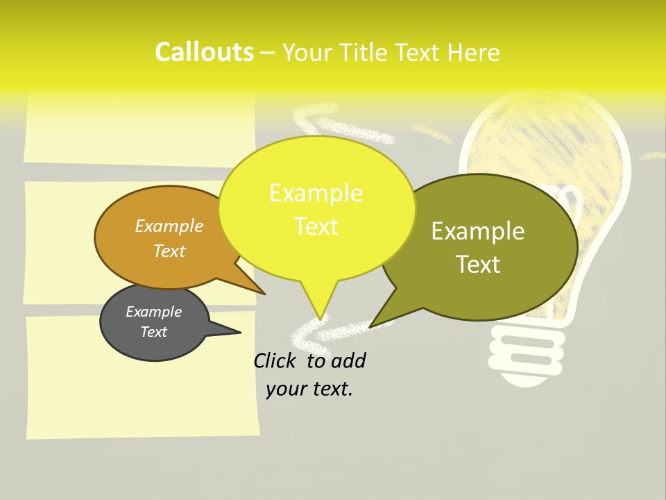 Three Creativity Lamp PowerPoint Template