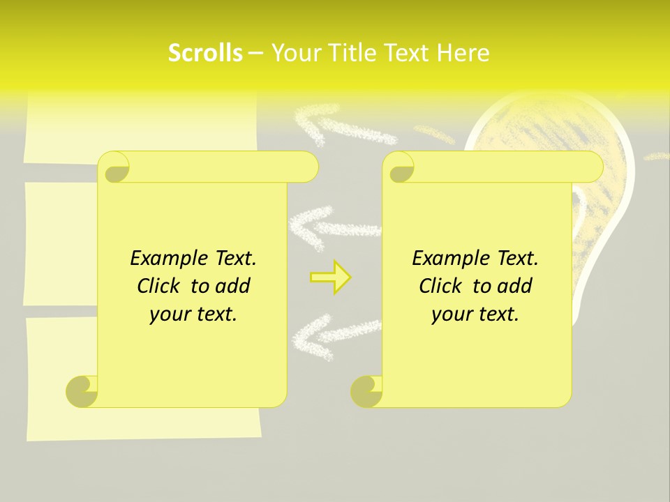 Three Creativity Lamp PowerPoint Template