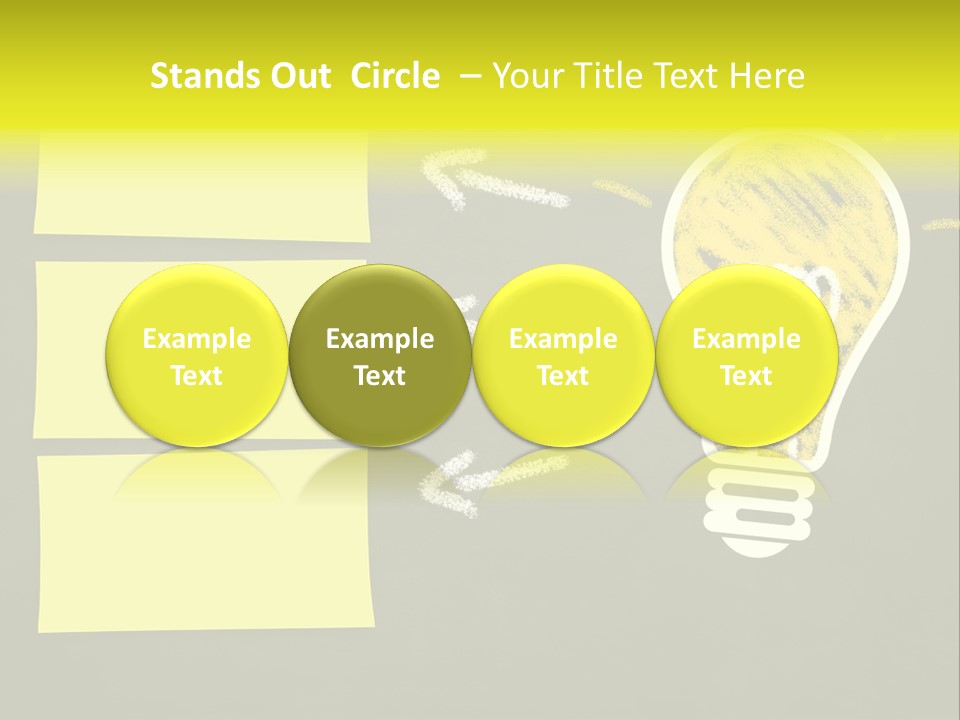 Three Creativity Lamp PowerPoint Template