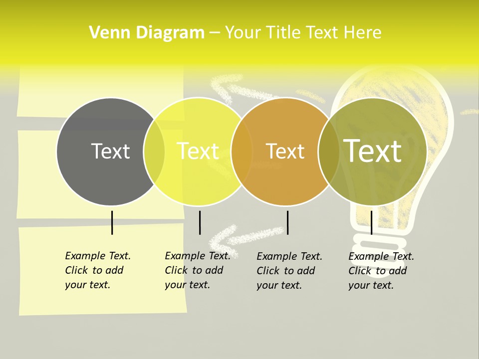 Three Creativity Lamp PowerPoint Template