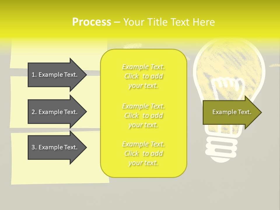 Three Creativity Lamp PowerPoint Template