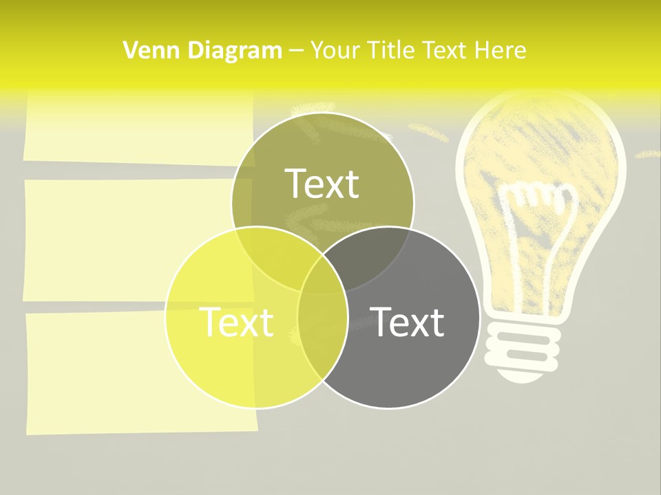 Three Creativity Lamp PowerPoint Template