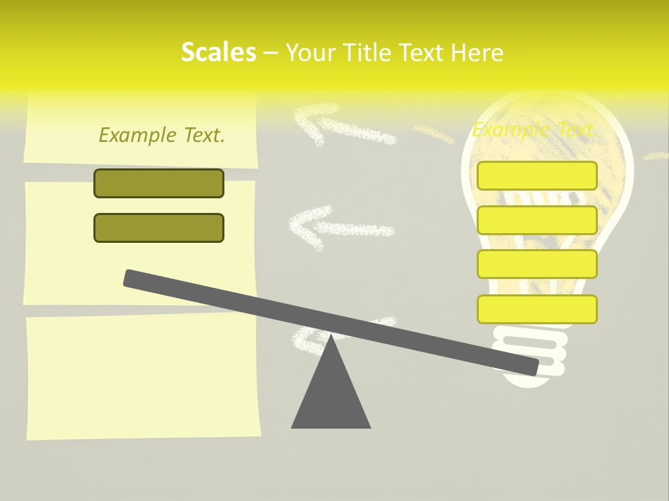 Three Creativity Lamp PowerPoint Template