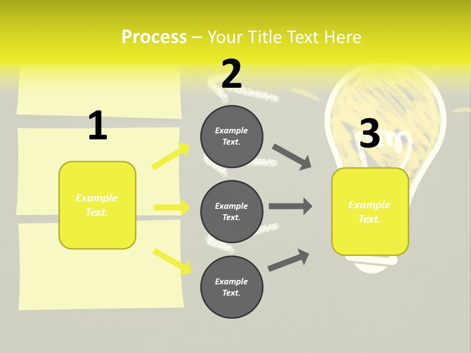 Three Creativity Lamp PowerPoint Template