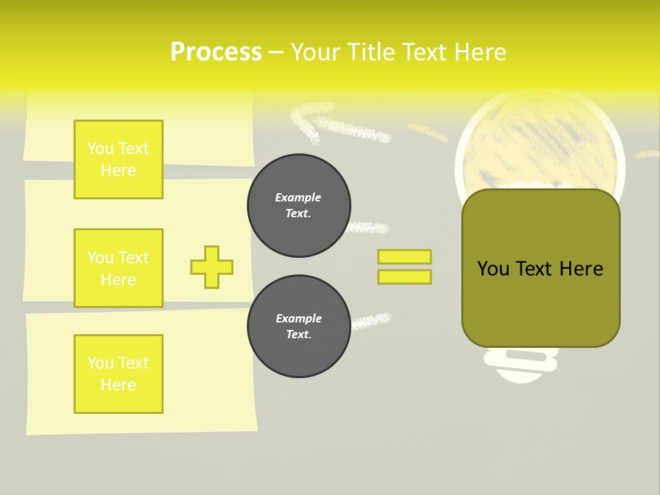 Three Creativity Lamp PowerPoint Template