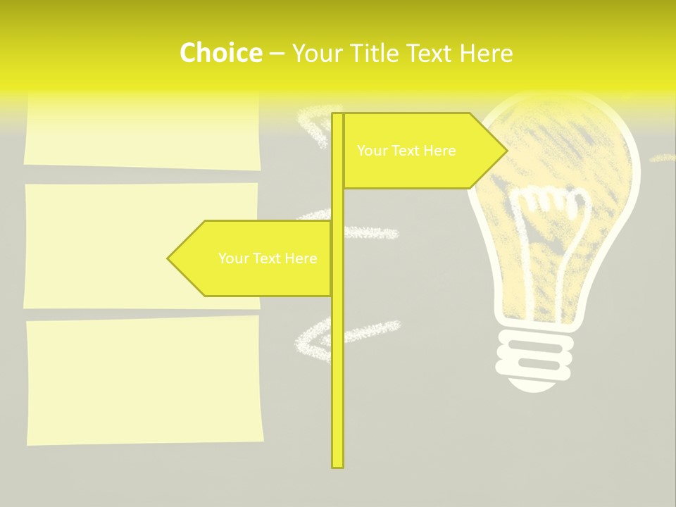 Three Creativity Lamp PowerPoint Template