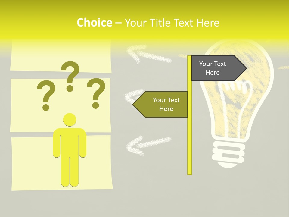 Three Creativity Lamp PowerPoint Template