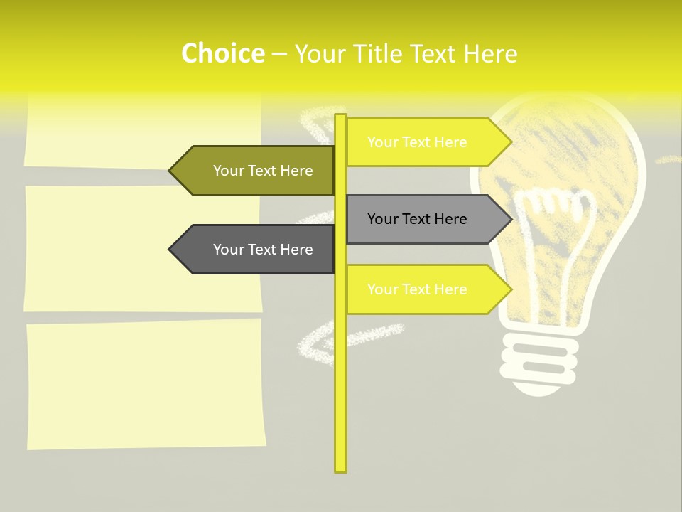 Three Creativity Lamp PowerPoint Template