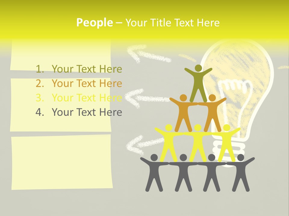 Three Creativity Lamp PowerPoint Template