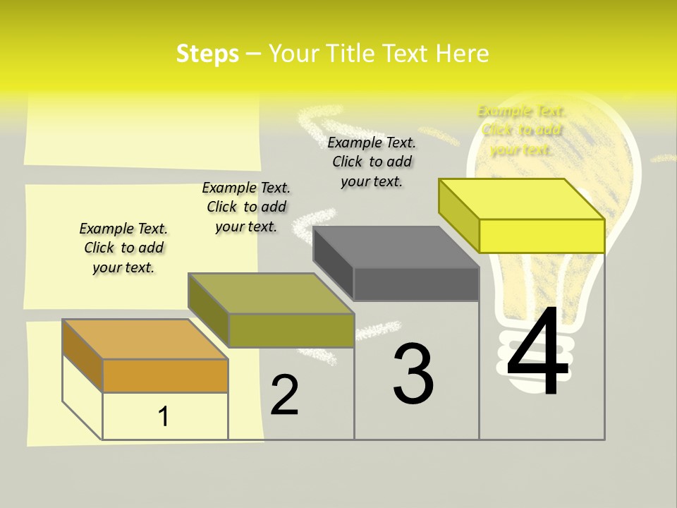 Three Creativity Lamp PowerPoint Template