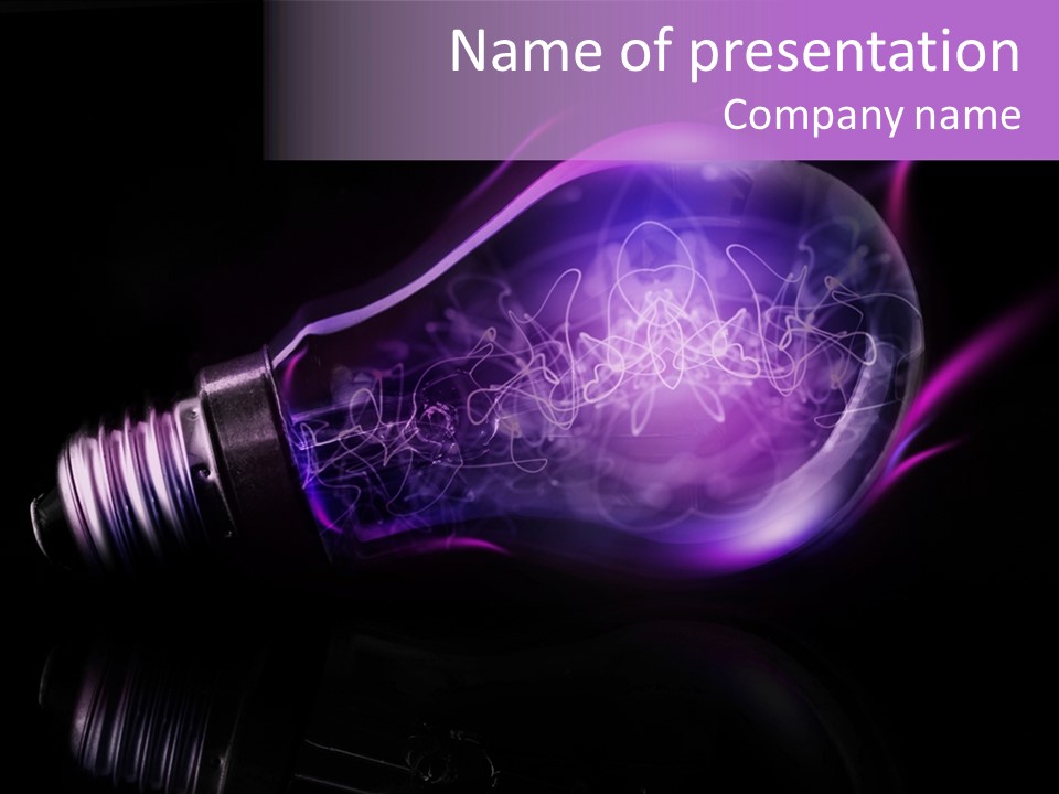 Bizarre Conceptual Glow PowerPoint Template