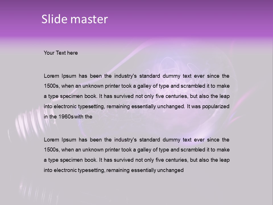 Bizarre Conceptual Glow PowerPoint Template