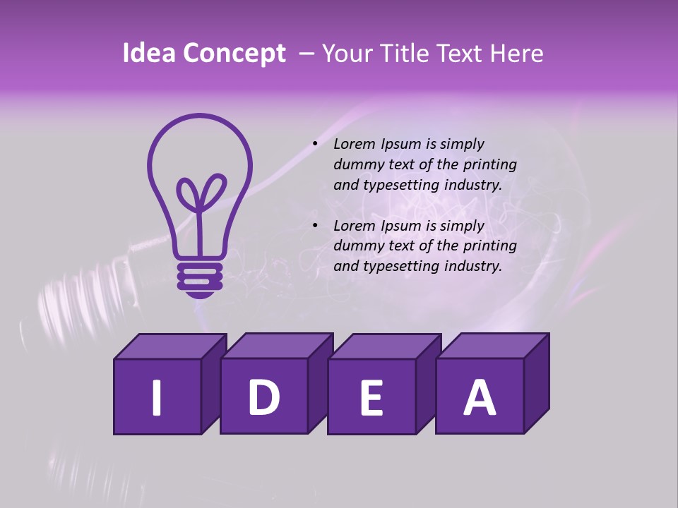 Bizarre Conceptual Glow PowerPoint Template
