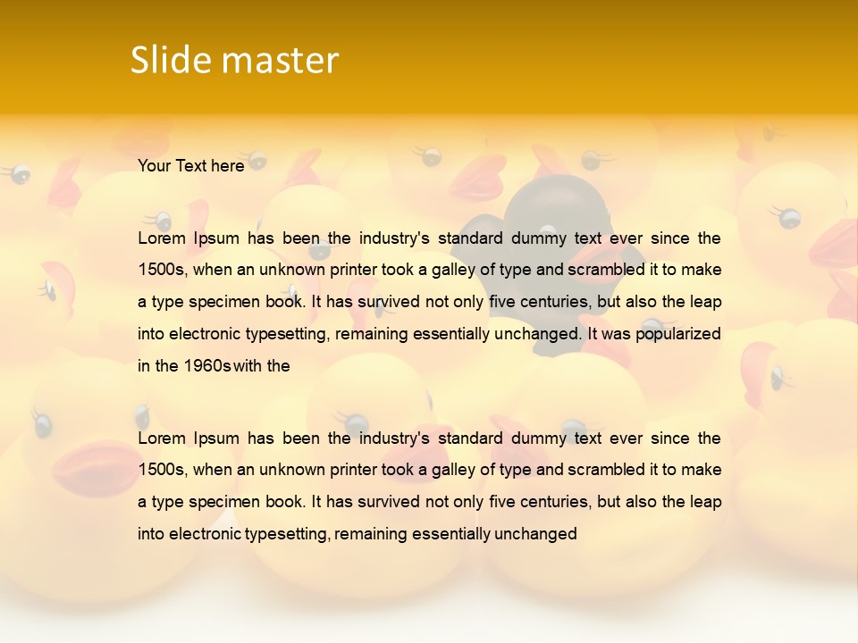 Union Organisation Individuality PowerPoint Template