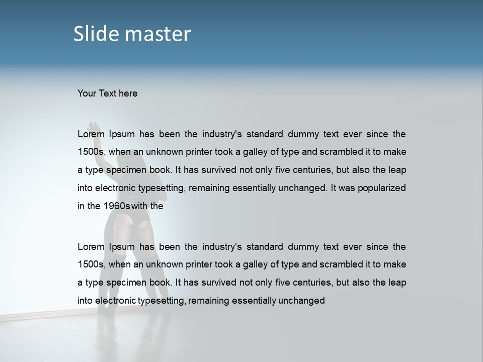 Brunette Figure Elegance PowerPoint Template