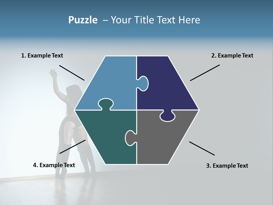 Brunette Figure Elegance PowerPoint Template