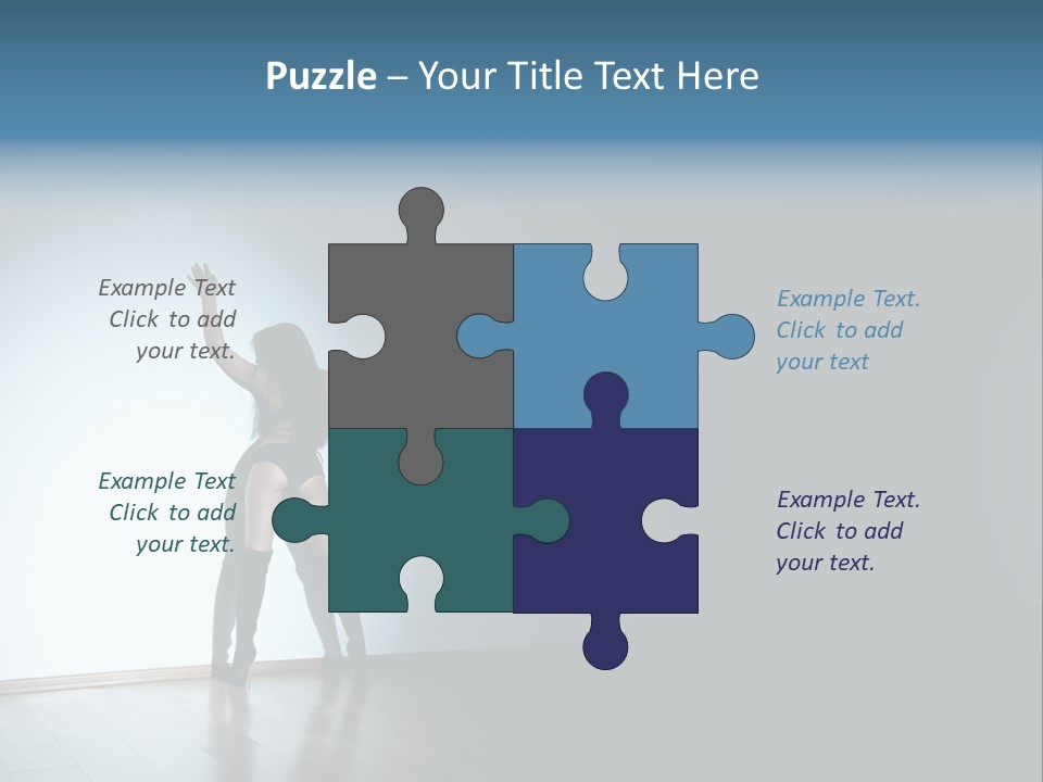 Brunette Figure Elegance PowerPoint Template