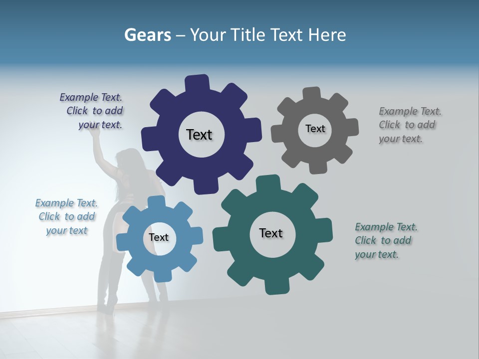 Brunette Figure Elegance PowerPoint Template