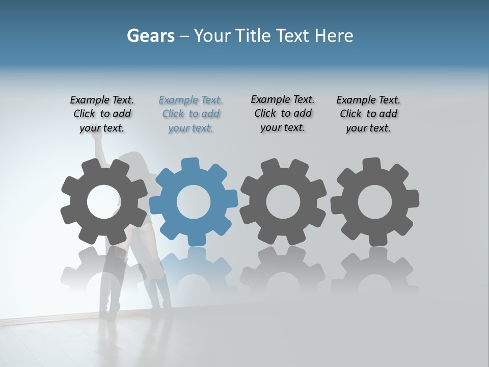 Brunette Figure Elegance PowerPoint Template