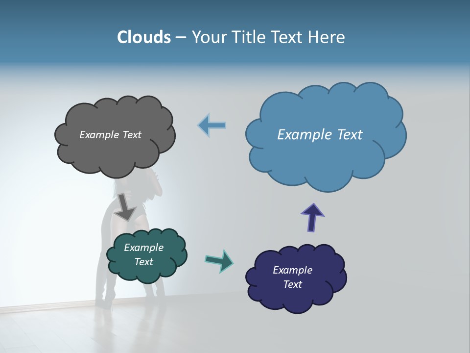 Brunette Figure Elegance PowerPoint Template