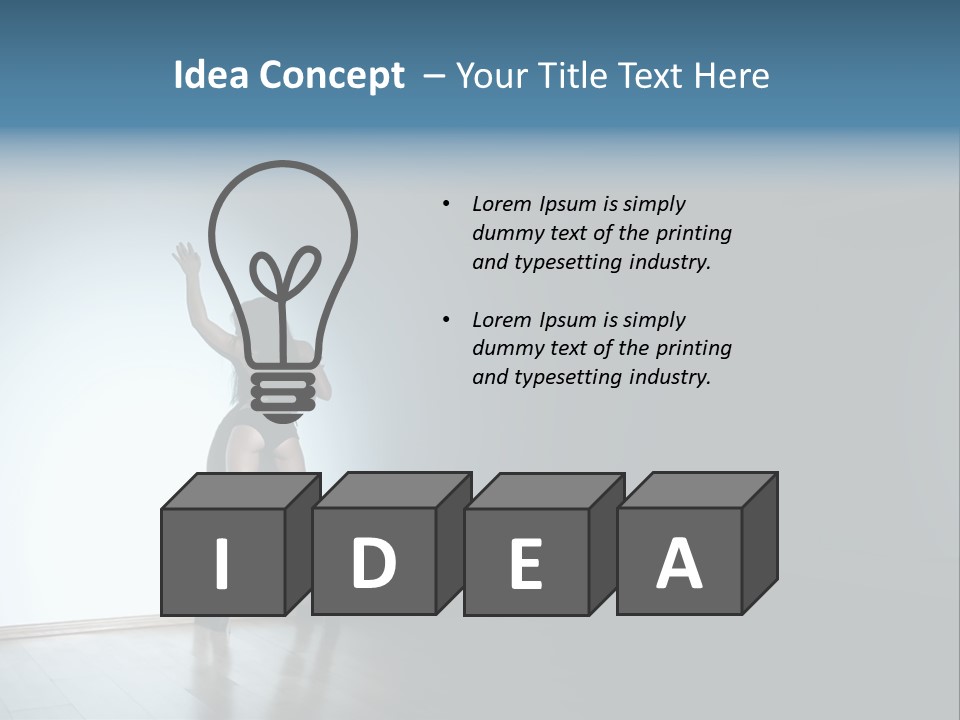 Brunette Figure Elegance PowerPoint Template