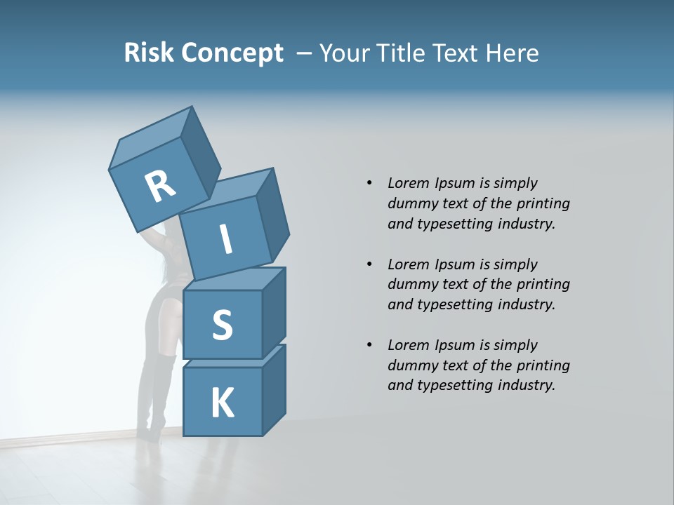 Brunette Figure Elegance PowerPoint Template