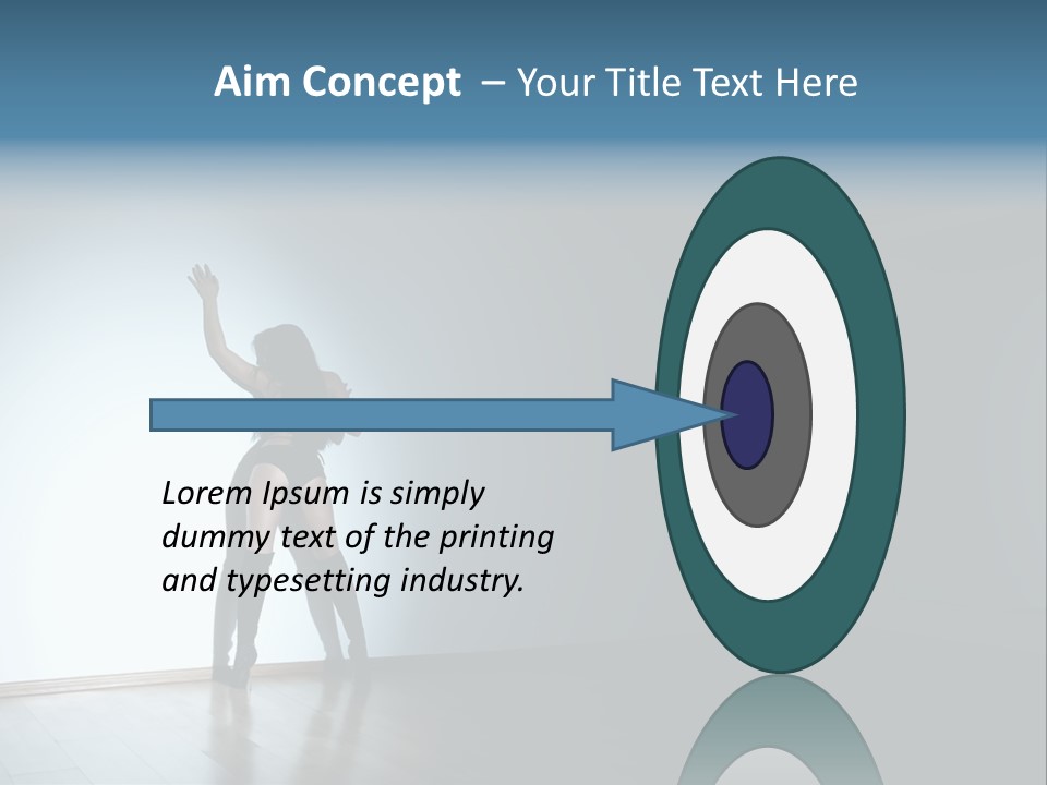 Brunette Figure Elegance PowerPoint Template