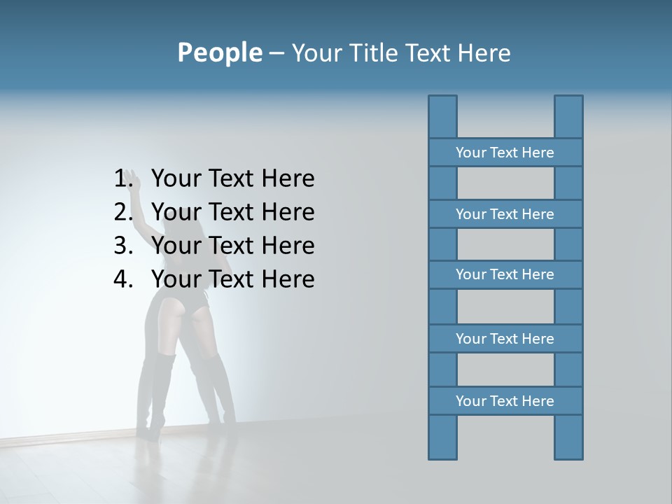 Brunette Figure Elegance PowerPoint Template