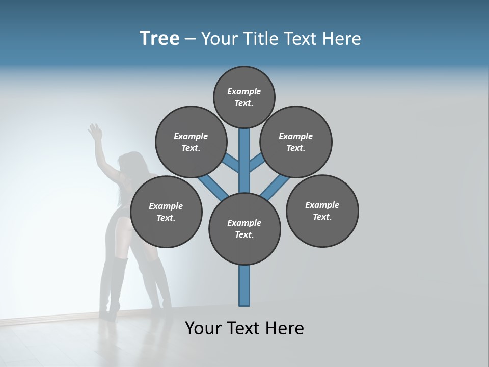 Brunette Figure Elegance PowerPoint Template