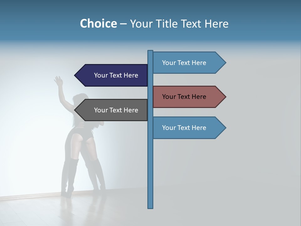 Brunette Figure Elegance PowerPoint Template