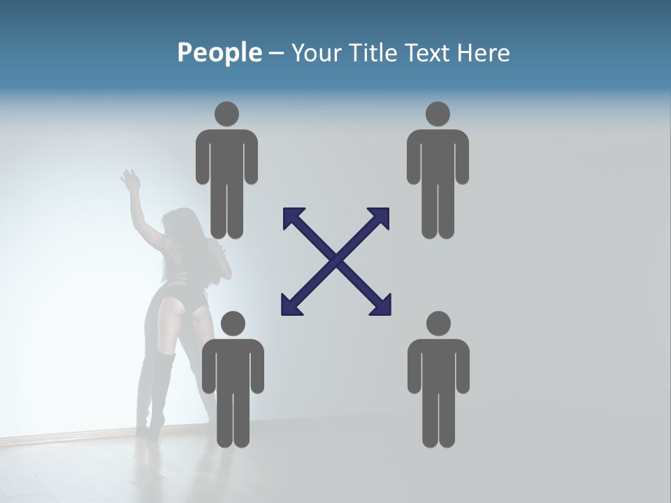 Brunette Figure Elegance PowerPoint Template