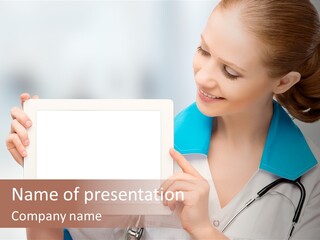 Young Tablet People PowerPoint Template