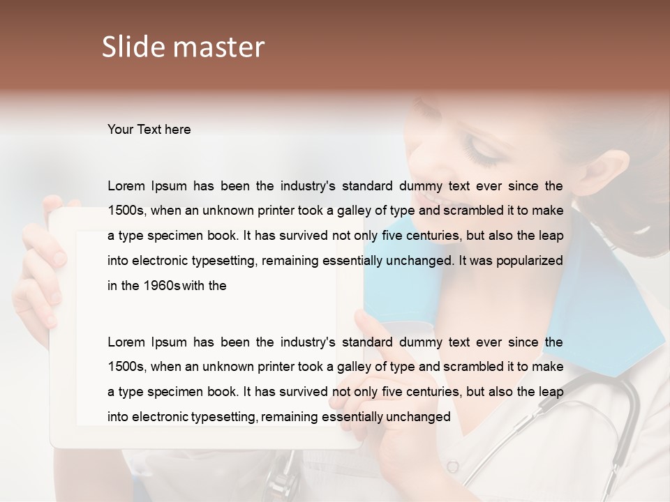 Young Tablet People PowerPoint Template